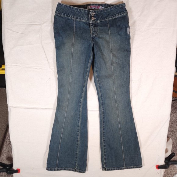Silver Blue Jeans Womens Sz 30/32 Double Button Flare Denim Pants Canada - Picture 1 of 16